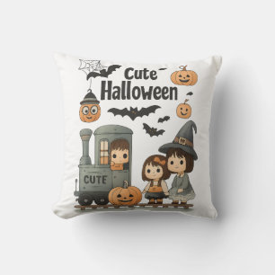 Super Niedliches Halloween Kissen - Spooky Cartoon