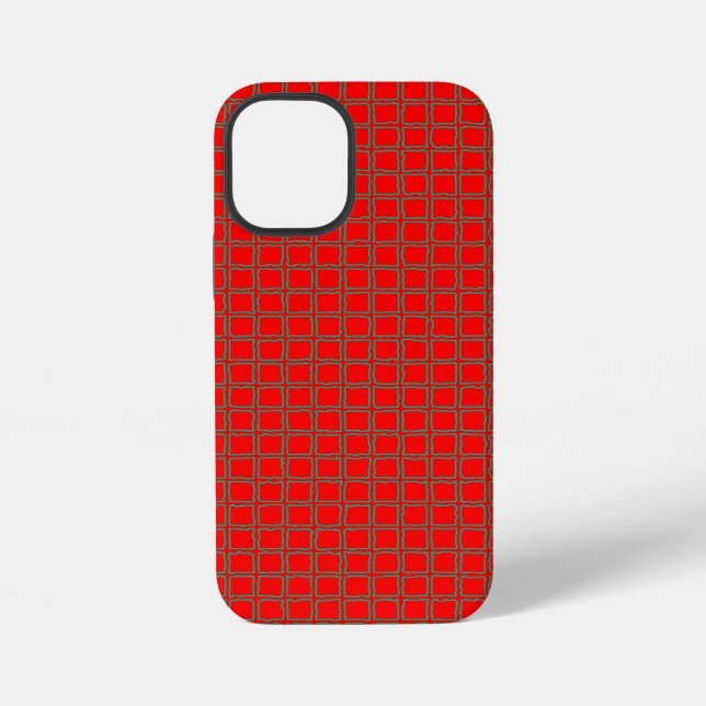 Super Niedliches Hot Red Patterns iPhone Hülle (Rückseite)