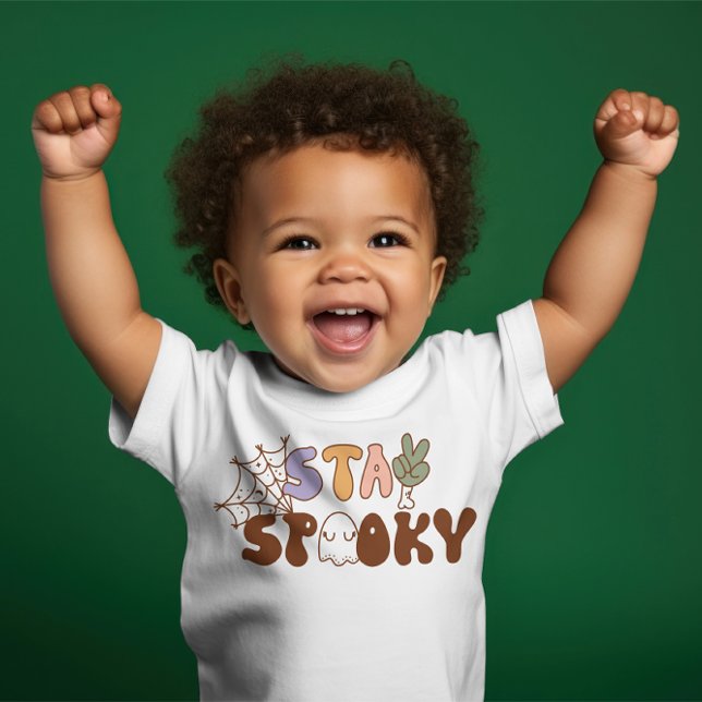 Super Niedliches KinderHalloween "Bleibe Spooky" B Baby T-shirt (Von Creator hochgeladen)