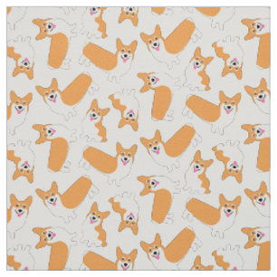 Super Niedliches Pembroke Walisisches Corgi-Muster Stoff
