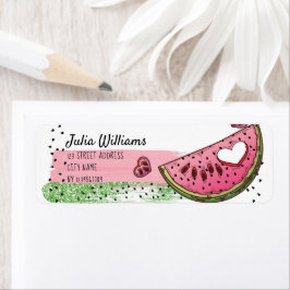 Super Niedliches Watermelon Rücksendeadresse