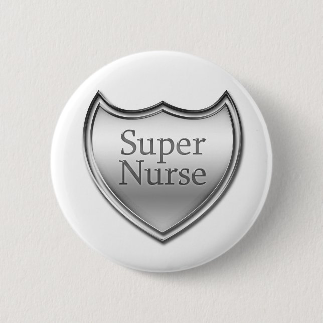 Super Nurse Emblem Button (Vorderseite)