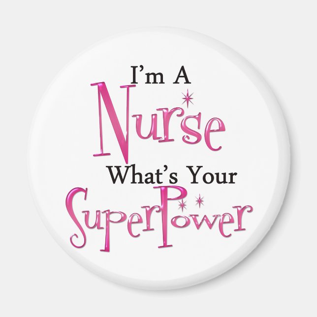 Super Nurse Magnet (Vorne)