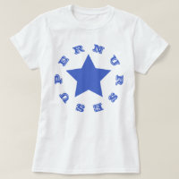 SUPER NURSE | Navy Blue Star Women's Basic T - Shi