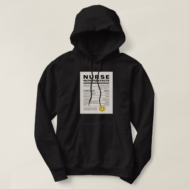 Super Nurse: Zeigen Sie Ihre Betreuung Hoodie (Design vorne)