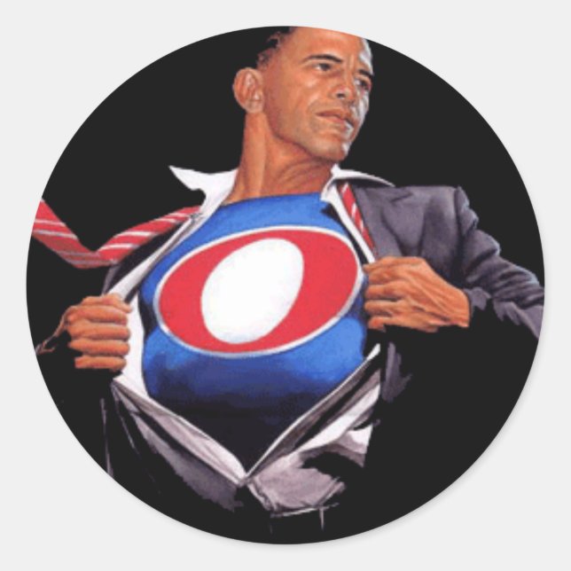 Super Obama Sticker (Vorderseite)
