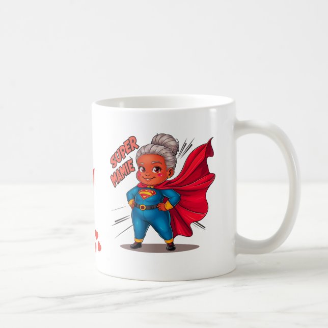 Super Oma 4 Liebesnachricht für Oma Kaffeetasse (Rechts)
