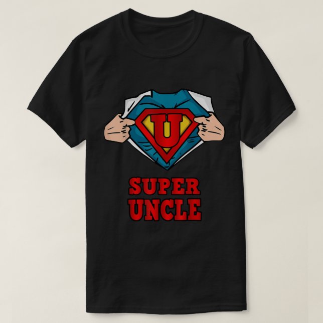 Super Onkel Superhero Shirt Großes Geschenk von Ni (Design vorne)