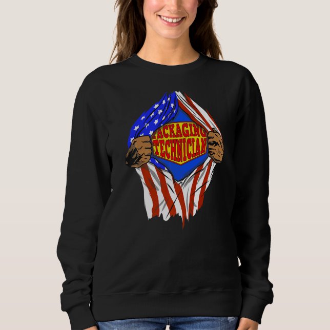 Super Packaging Technician Hero Job Sweatshirt (Vorderseite)