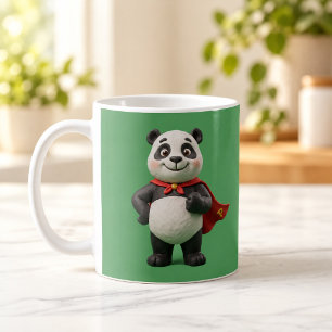 Super-Panda-Held Süße Ton Cartoon-Tasse Kaffeetasse