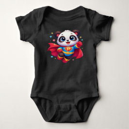 Super Panda Held — Süßer Kawaii fliegender Panda B Baby Strampler