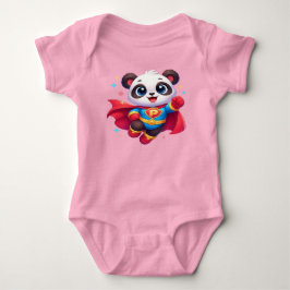 Super Panda Held — Süßer Kawaii Fliegender Panda Baby Strampler