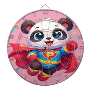 Super Panda Held — Süßer Kawaii fliegender Panda Dartscheibe