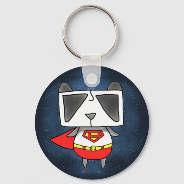 Super Panda Schlüsselanhänger (Vorderseite)