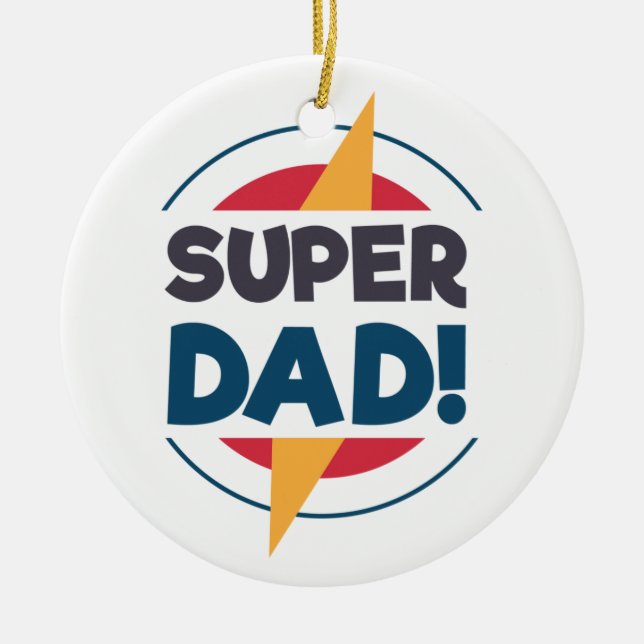 Super Papa Bonne Fête des pères | Ornement (Devant)