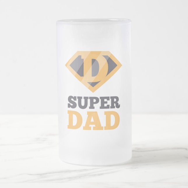 Super Papa givré bière de verre Mug (Centre)