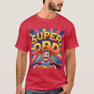 Super Papa - T-shirt rétro pour papa