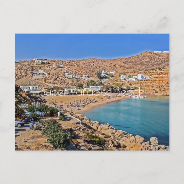 Super Paradise Beach Postkarte (Vorderseite)