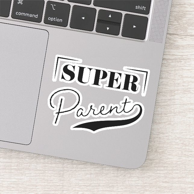 Super Parent Aufkleber (Detail)