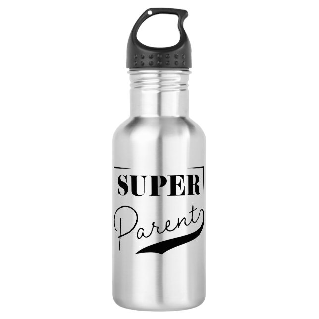 Super Parent Edelstahlflasche (Vorderseite)