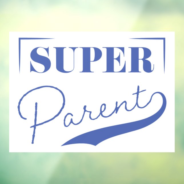 Super Parent Fensteraufkleber (Blatt 3)