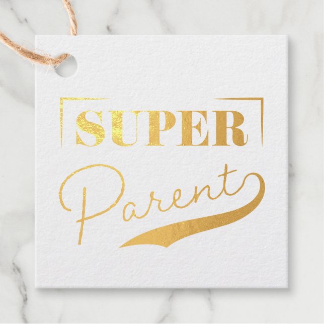 Super Parent Geschenkanhänger (Vorderseite)