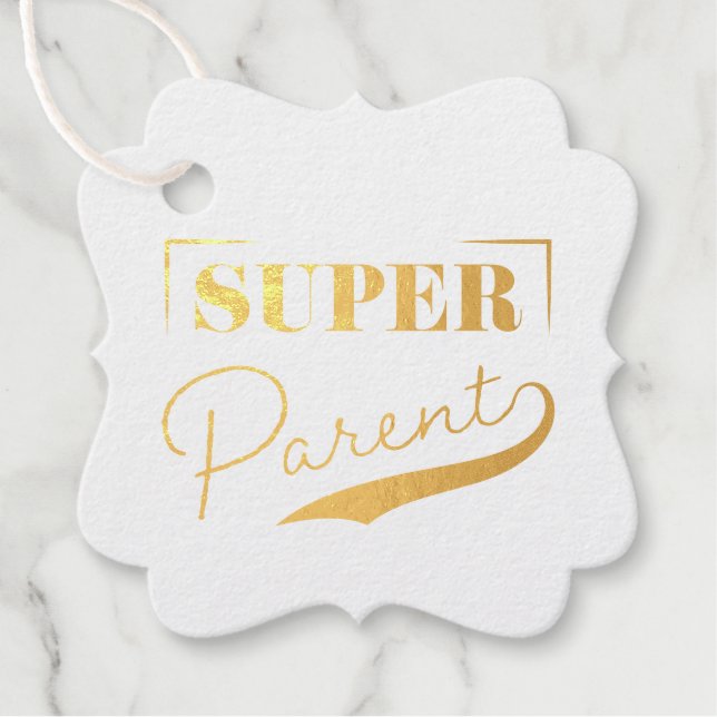 Super Parent Geschenkanhänger (Vorderseite)