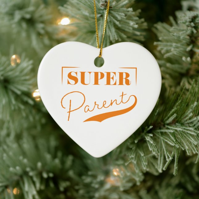 Super Parent Keramik Ornament (Baum)