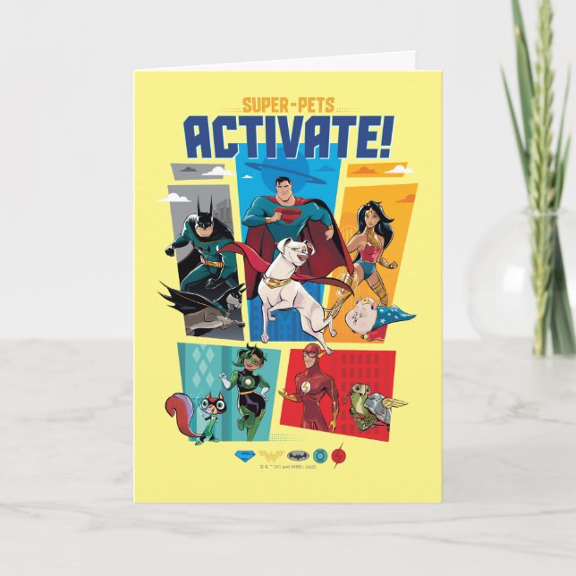 Super-Pets & Justice League - Aktivieren! Karte (Vorderseite)