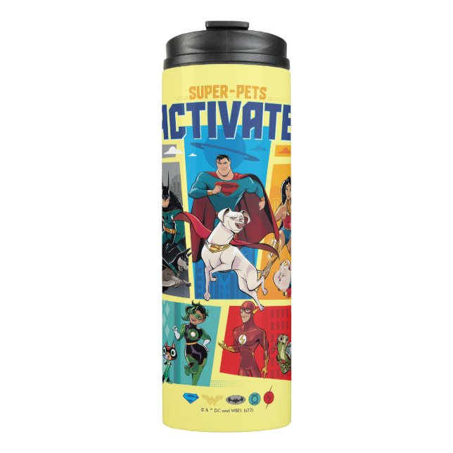Super-Pets & Justice League - Aktivieren! Thermosbecher (Vorderseite)