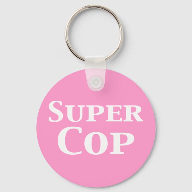 Super Polizist Geschenke Schlüsselanhänger (Vorderseite)