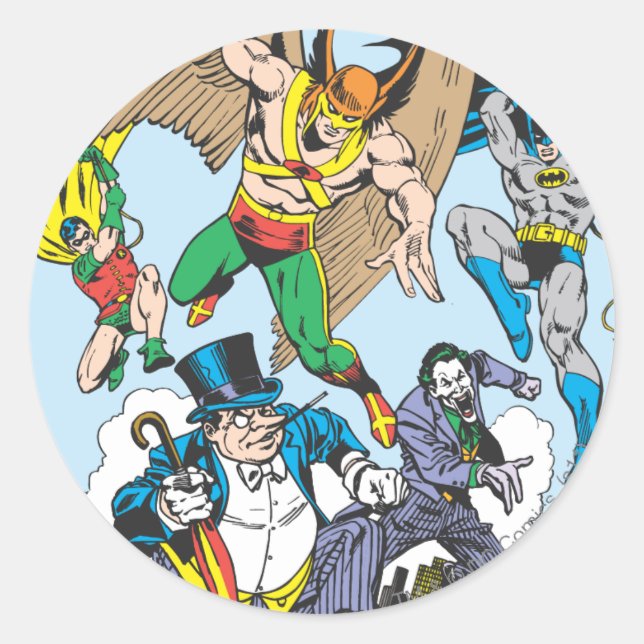 Super Power™ Kollektion 9 Runder Aufkleber (Vorderseite)