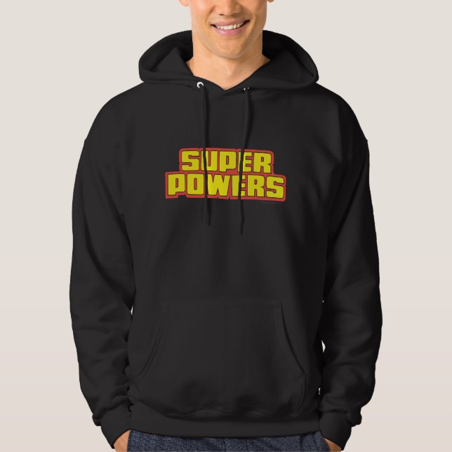 Super Power™ Logo-Gelb Hoodie (Vorderseite)