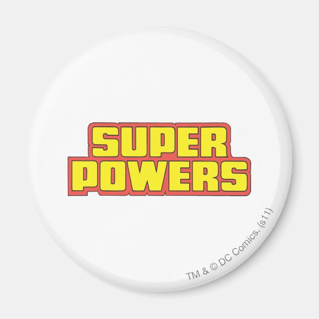 Super Power™ Logo-Gelb Magnet (Vorne)