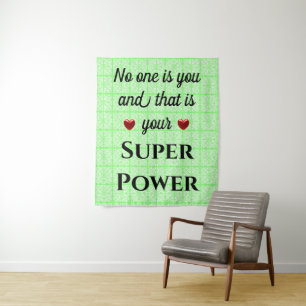 Super Power Wandteppich