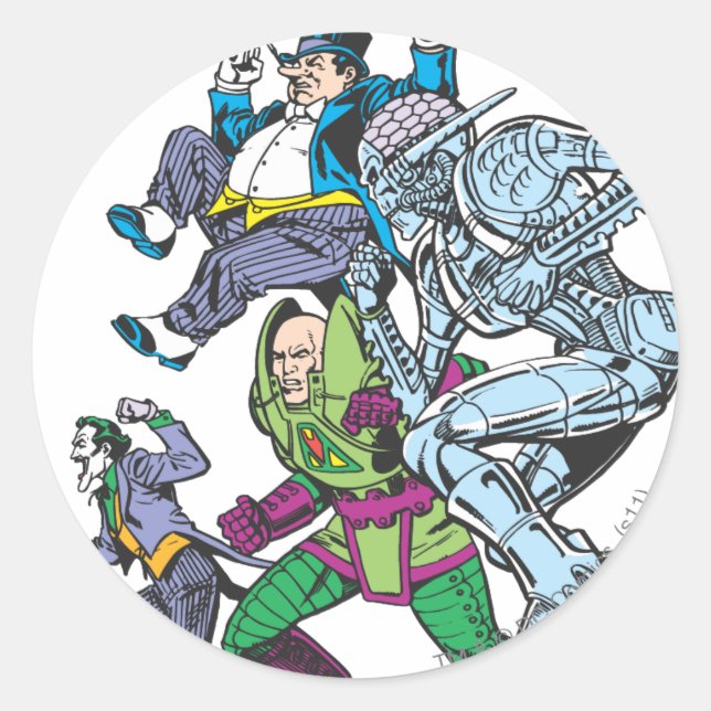 Super Powers™ Kollektion 13 Runder Aufkleber (Vorderseite)