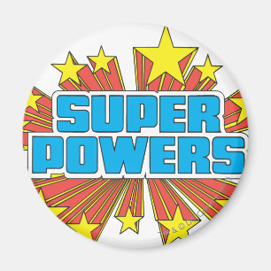 Super Powers™  Logo Blau Magnet