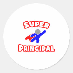 Super Principal Runder Aufkleber