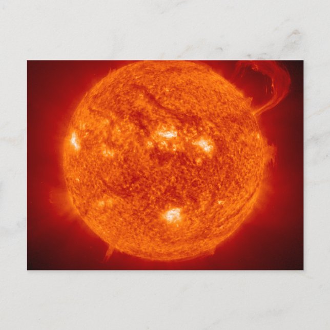 Super Prominenz - Sonne im Weltraum Postkarte (Vorderseite)