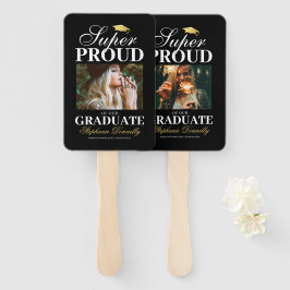 Super Proud Graduate Foto Hand Fan Fächer