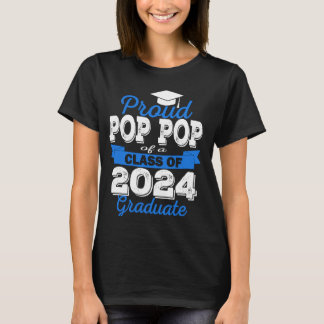 Super Proud Pop Pop 2025 Graduate Abschluss Fa T-Shirt