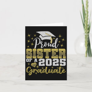Super Proud-Schwester von 2025 Graduate Phantastis Karte