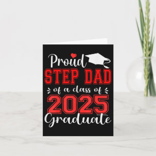 Super Proud Step Vater 2025 Graduate Abschluss F Karte