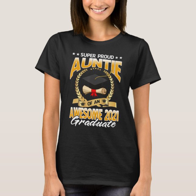 Super Proud Tanten mit einem Phantastischen 2021-A T-Shirt (Vorderseite)