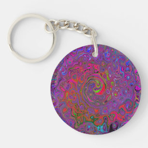 Super psychédélique Magenta Retro Liquide Swirl