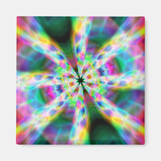 Super Rainbow Zoom Hallway Magnet (Vorne)