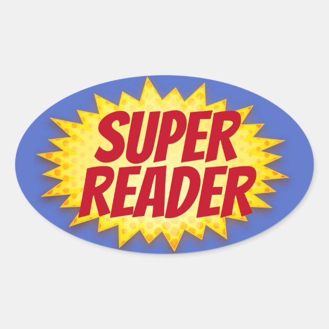 Super Reader Sticker (Vorderseite)