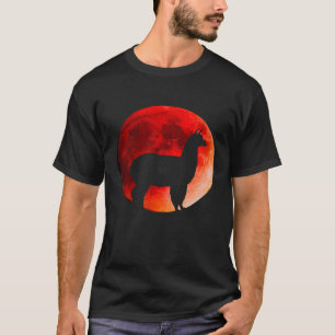 Super Red Blood Moon Mondfinsternis Llama Kostüm T T-Shirt