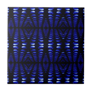 Super Retro Cobalt Blue Lava Bubles Carreaux