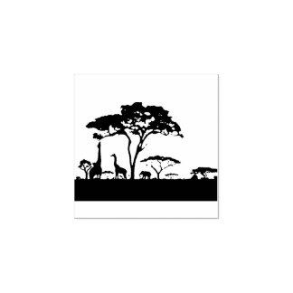 Super Safari-Briefmarke Gummistempel